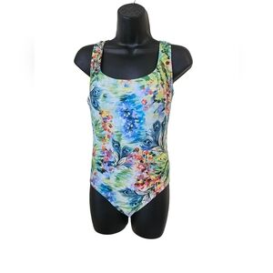 Longitud Size M Floral Multicolor Women's Swimsuit